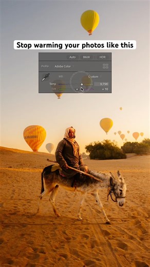 How to add warmth the right way ☀️ #photoediting