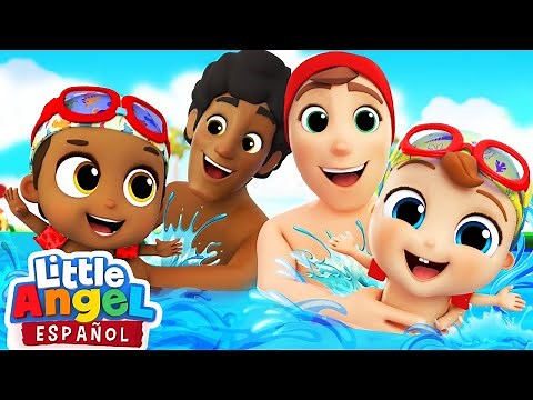 ¡Preparémonos Para Las Lecciones De Natación! | Canciones Infantiles | Little Angel Español