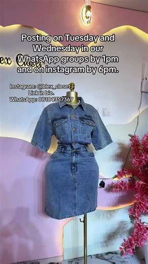 Thrift Denim Dresses Available at Blex Closet