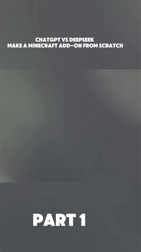 ChatGPT vs Deepseek Make a Minecraft Add-On From Scratch #ai #chatgpt #minecraft #addon
