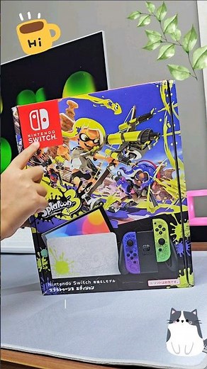 Opening this splatoon 3 nintendo switch oled limited edition. #unboxing #nintendoswitch