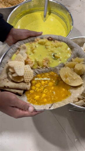 SCRUMPTIOUS 😋 ISKCON FEAST #iskcon #food #iskonian