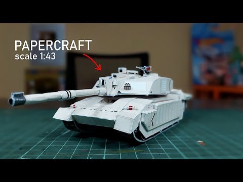 British Challenger Mk2 MBT Tank Paper Model | Papercraft