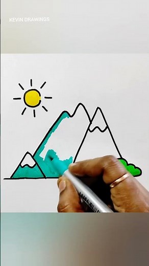 Nature drawing - How to draw a nature