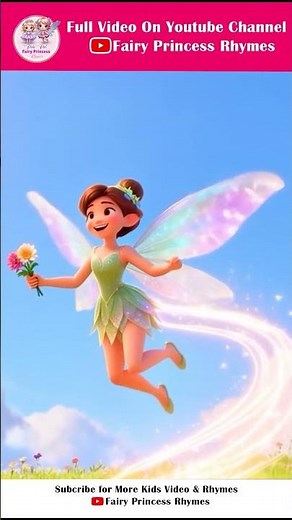 Flutter Fairy Flight ✨🧚‍♀️ | English Rhyme for Babies & Toddlers | #FlutterFairyFlight