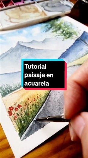 Tutorial de acuarela: paisaje paso a paso