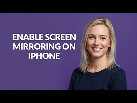 ENABLE SCREEN MIRRORING ON IPHONE - Julia'sTutorials