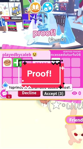 Proof of Account Switch in Roblox Adopt Me