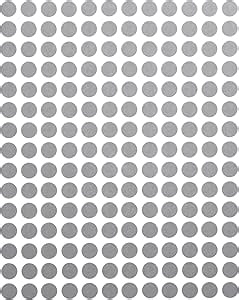 Small Color Coding Labels ¼” 8mm 5/16-900 Pack, Colored Dot Stickers in Gray
