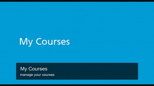 iLearn Support: Manage My Courses