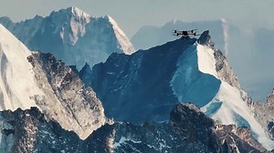 The drone was able to fly from Base Camp to Camp 1, at about 6,000m/19,685ft.