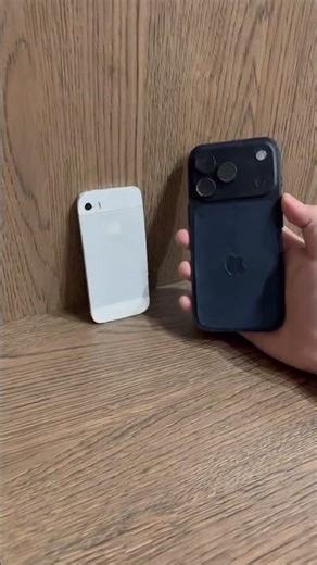 Обзор моего iphone 5s из картона в сравнение с 17 pro #изделие #айфон #iphone #iphone5s #phone