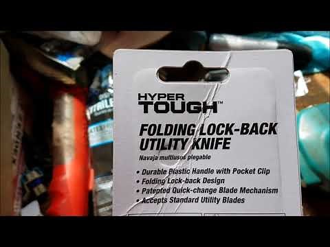 The Hyper Tough Folding Lock Blade Utility Knife