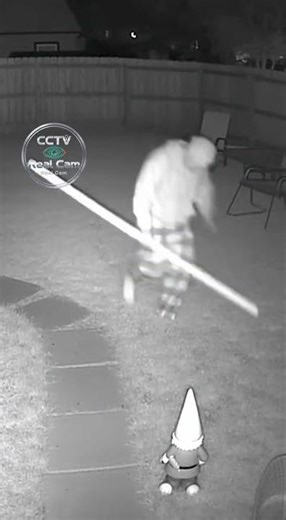 Caught on IR: My neighbor's late-night lawn care routine is... unique 🤯