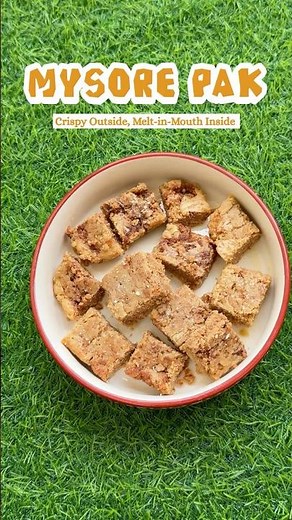 Perfect Mysore Pak Recipe at Home ✨ Soft & Ghee Loaded #viralrecipes