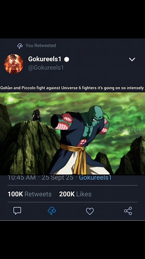 Gohan and Piccolo fight against Universe 6 fighters it's going on so intensely | Gokureels1