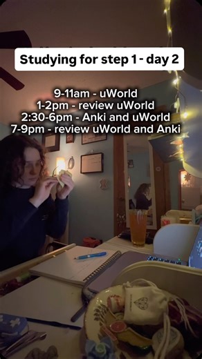 Amelia | MS2 on Instagram: "Studying for STEP 1 - day 2 Still tryna find my groove and figure out a daily schedule so stay tuned for experimentation and updates lol • #medschool #medstudent #premed #premedstudent #futuredoctor #premedmotivation #premedlife #medschoolmotivation #premedadvice #medschoollife #usmle #usmlestep1 #step1 #studygram"