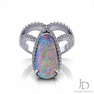 5K views · 48 reactions | Created by Artisans at Jewelry Designs in Danbury. https://jewelrydesigns.com/product/cc215-1-dramatic-black-opal-ring/ | Jewelry Designs | Facebook