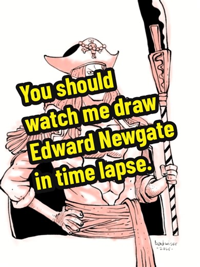 Edward Newgate as a member of the Rocks Pirates. #edwardnewgate #whitebeard #rockspirates #onepiecefanart #fyp