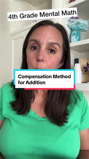 Adding using the “Compensation” method ‼️We can’t change one addend in a problem without “compensating” and changing the other addend. 🤔 I’ve been thinking about what makes this different from “making ten”, and I THINK it is that this strategy is more general. For example 12 18 = (12 3) (18 - 3) = 15 15 = 30 🌟 We weren’t “making ten” because we weren’t aiming for 10 or 20 (but that also would have worked!) #addition #mathtricks #homeschoolers