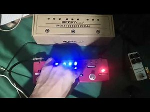 MOSKY DC5 MULTI EFFECT PEDAL+MOSKY MM SILVER OVERDRIVE(Short Demo)