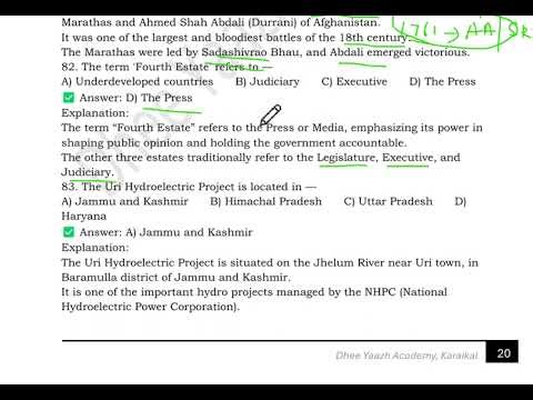 Important pyq series 11 #tnpsc #upsc #ssc #currentaffairs #competitiveexams
