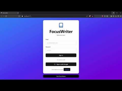 FOCUS_WRITER your focus partner