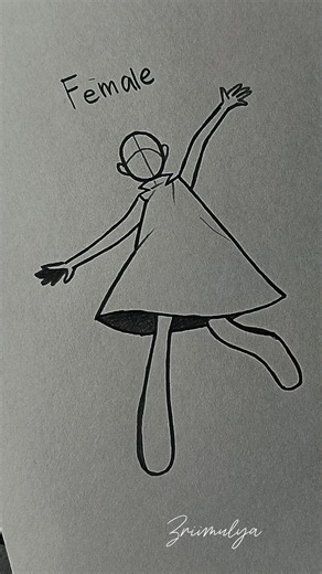 How to draw Female and Male body pose tutorial #howtodraw #art #stickman #drawing #tutorial