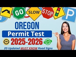Pass Your Oregon Permit Test First Try | 20 Critical Road Signs Quiz