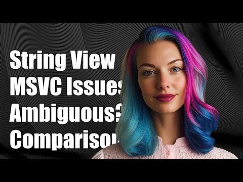 Comparison for objects derived from std::string_view is ambiguous in MSVC