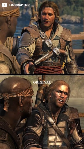 Assassin's Creed Black Flag Resynced VS Original... (AC Black Flag Resynced Gameplay)