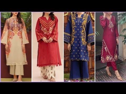 embroidery dress design 2025/Winter embroidery dress design 2025/simple hand embroidery dress design