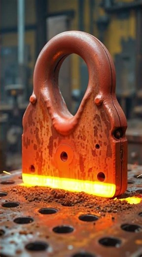 Rusted Heavy steel shackle plate #EcoFriendlyCleaning #LaserTech #laser