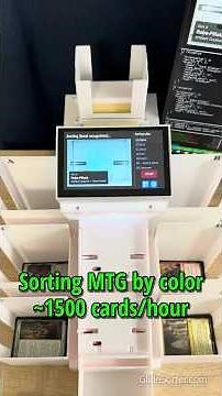 Automatic MTG card sorting by color at ~1500 cards/hour - meet GlideSorter