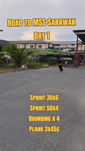 Sprint and Plyometric Training Plan: Day 1 Road to MSS Sarawak