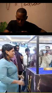 14K views · 151 reactions | The Gold Bar Challenge is a game where participants attempt to pull a gold bar out of a transparent cube through a small hole. The difficulty comes from the awkward angle and the weight of the bar, requiring a specific grip to successfully take it out. [: Massimo] #ReactWithVictor | The Pot TV | Facebook