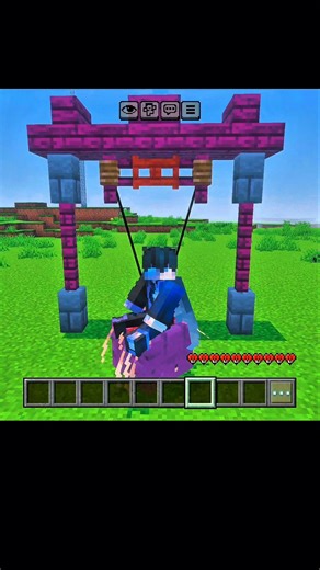 Working Swing in Minecraft! (No Mods) 🔥 #Shorts