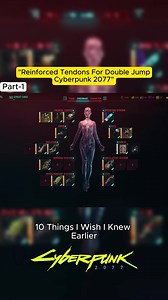 Reinforced Tendons for Double Jump in Cyberpunk 2077