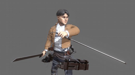 Levi Ackerman 3D - 3D model by Anh Nguyen (@anhnguyen.301096)