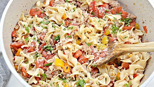 Italian Drunken Noodles - Sweet Pea's Kitchen