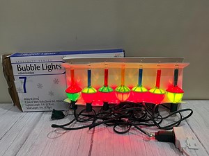 7 String Bubble Light String in Original Box - Etsy