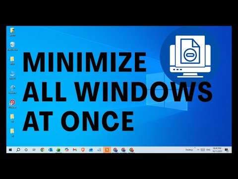 How To Minimize All Windows At Once | Minimize All Windows Tabs On Desktop In Windows 10