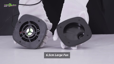 REPTI ZOO Reptile Dehumidifier Glass Terrarium Air Purifier Fan Amphibian Strong Magnetic Mounting Ventilation Fan