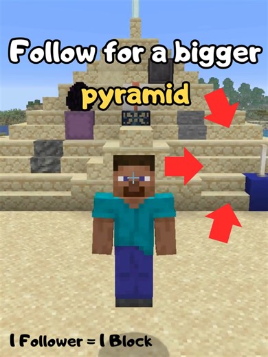Day 13 Pyramid Challenge #minecraft #pyramide #english #build #followme #fyp #foryou #viral #Day13
