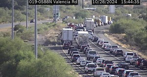 Interstate 19 southbound closed due to crash