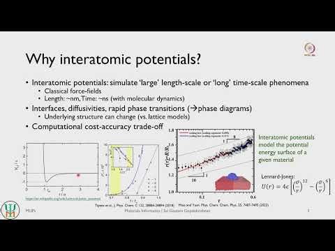 Lec 40 Introduction to machine learned potentials