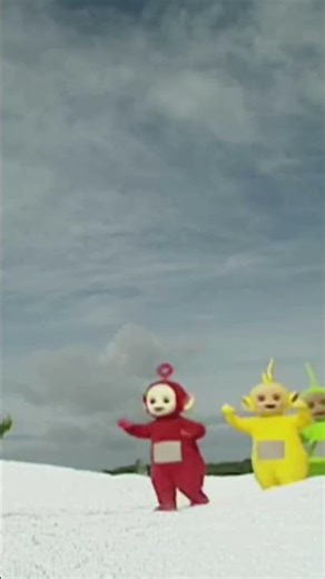 Teletubbies Chasing A Snowball! #shorts