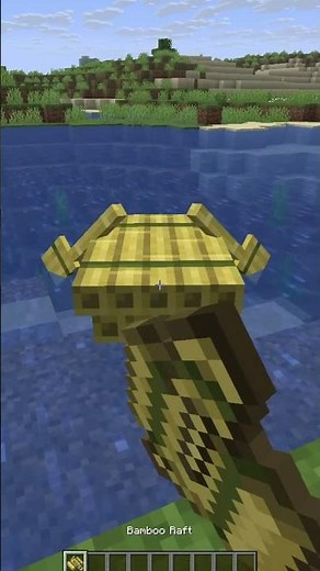 How to Craft a Bamboo Raft in Minecraft