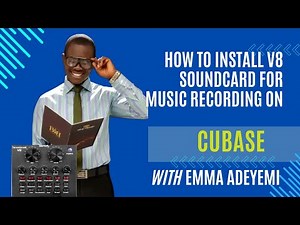 How to connect sound card for audio recording on Cubase using V8 soundcard