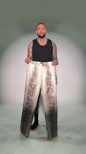 Killin' It In Snakeskin 🐍 🔎Cage's Faux Python Leather Cropped Jacket 🔎Cage's Faux Python Leather Relaxed Flare Trousers 🔎Check My Bank Statement Knit Short Sleeve Button Up https://www.fashionnova.com/collections/mens-new-arrivals | NovaMen